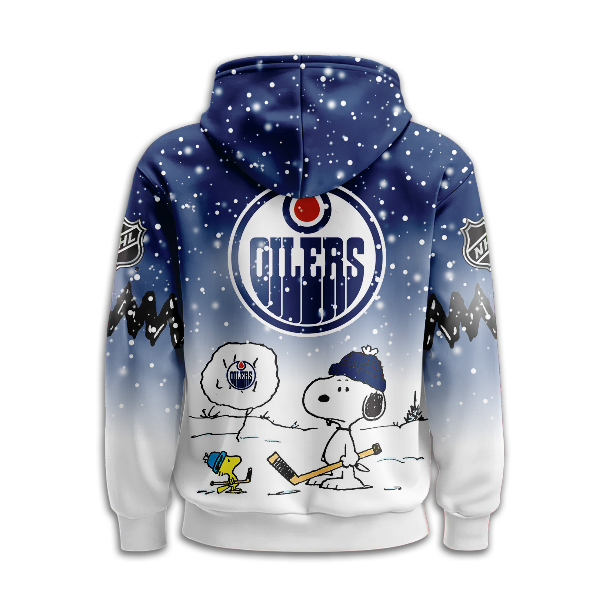Edmonton Oilers | Premium NHL Peanuts Hoodie - Image 3