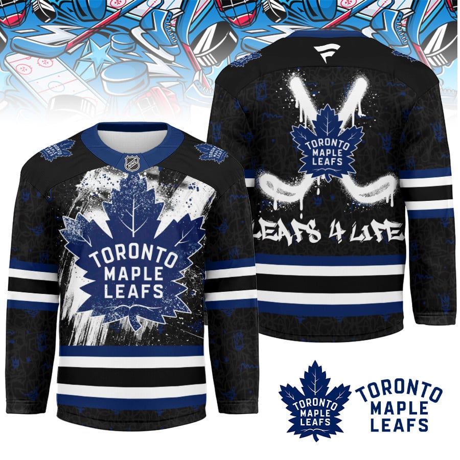 Toronto Maple Leafs | Premium NHL Graffiti My Team 4 Life Hockey Jersey