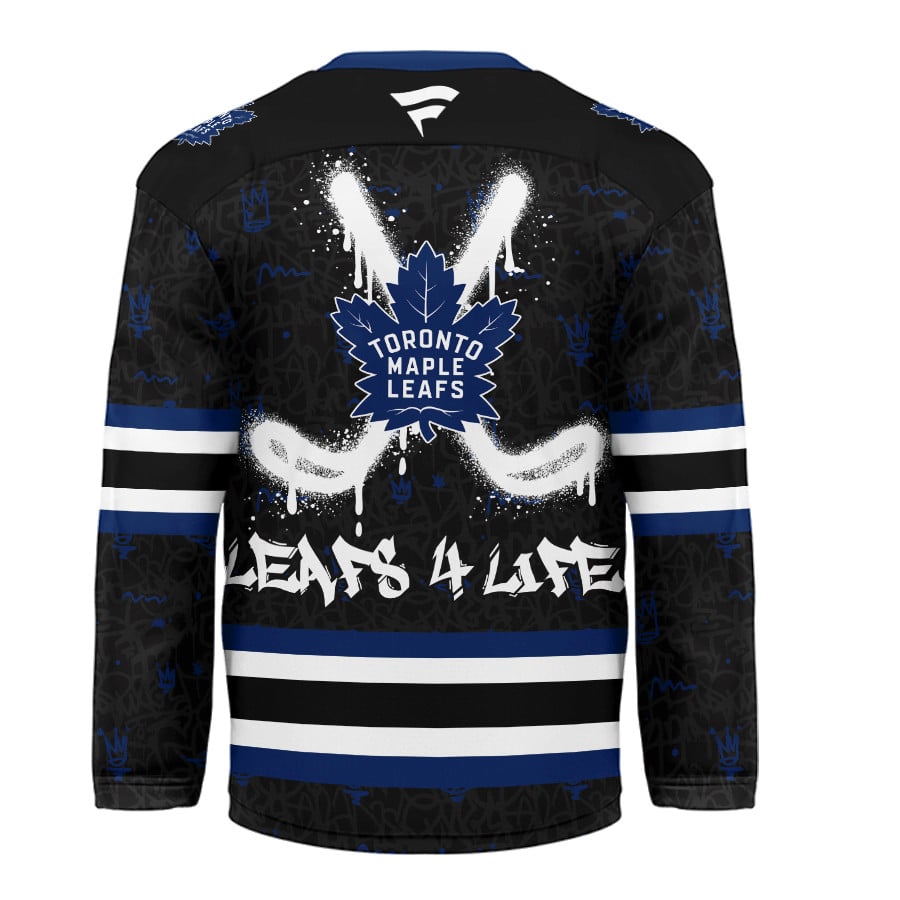Toronto Maple Leafs | Premium NHL Graffiti My Team 4 Life Hockey Jersey - Image 3