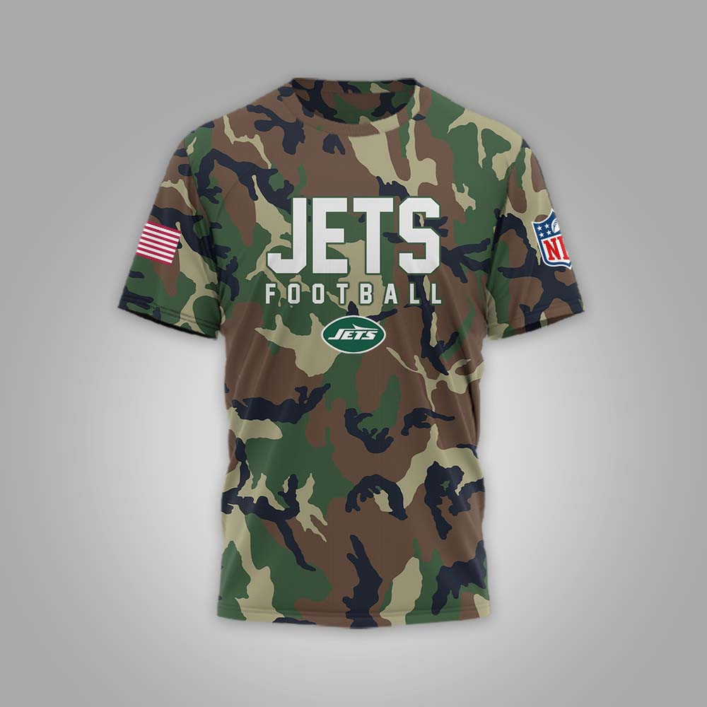 New York Jets | Premium NFL 250 Years of America Camo T-shirt - Image 3