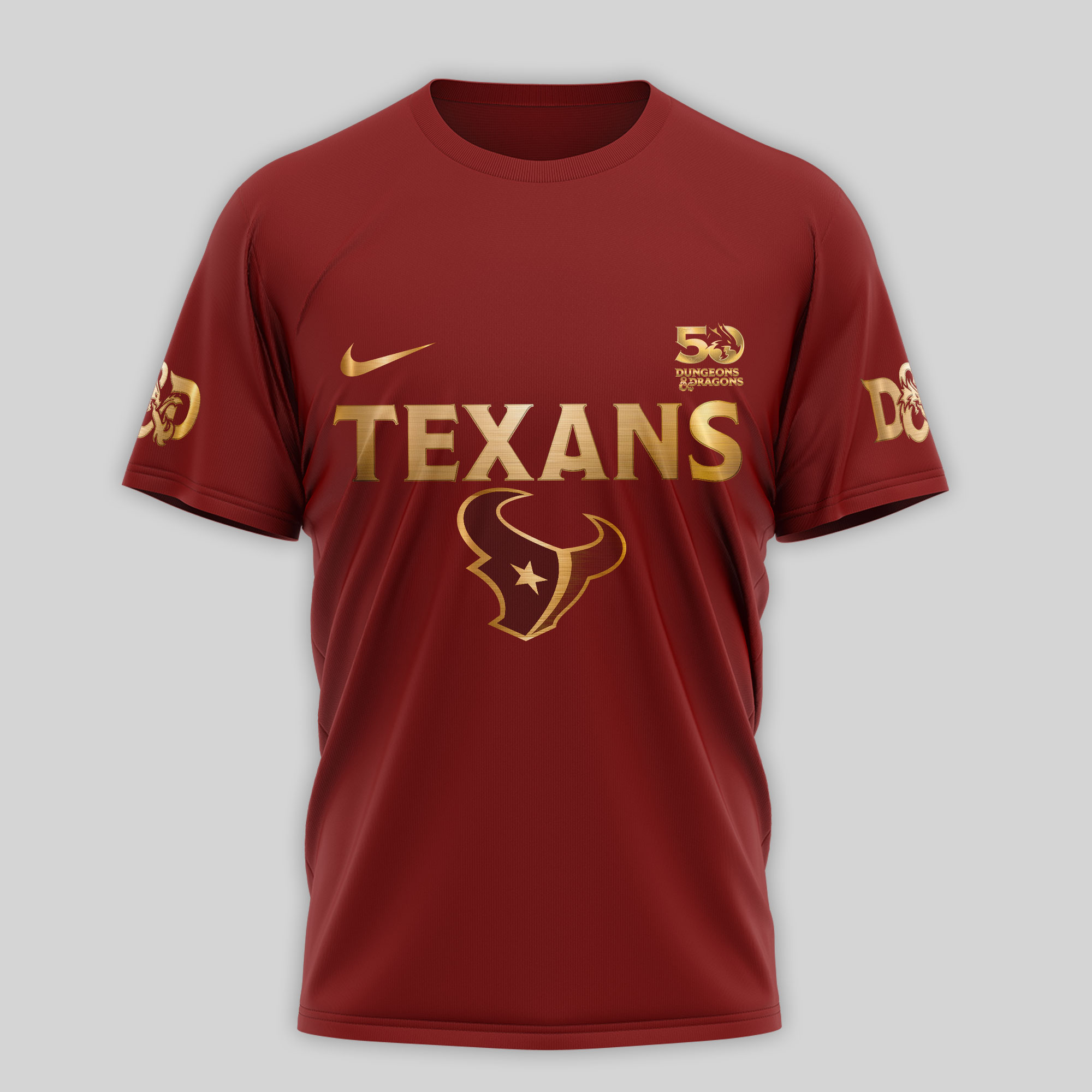 Houston Texans | Premium NFL Dungeons And Dragons 50th Anniversary Shirt TD - Image 3