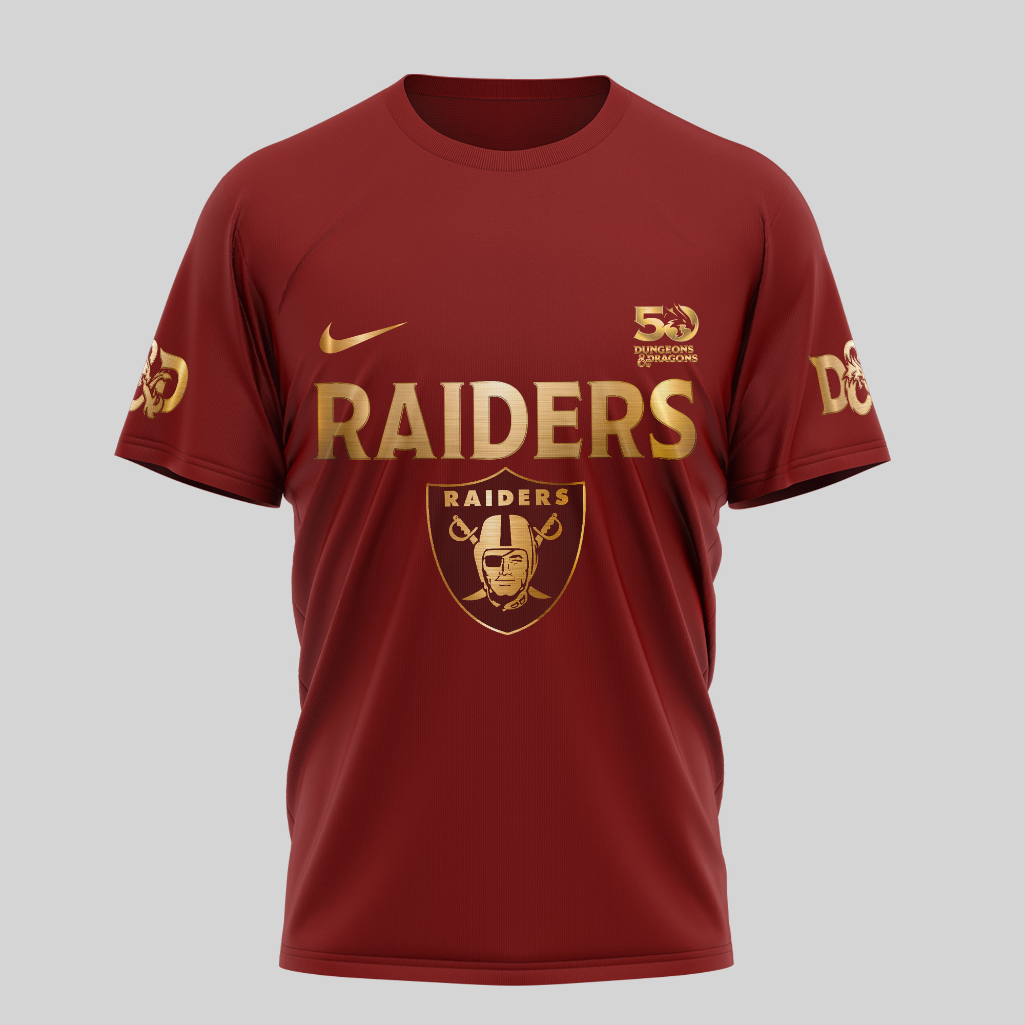 Las Vegas Raiders | Premium NFL Dungeons And Dragons 50th Anniversary Shirt TD - Image 3