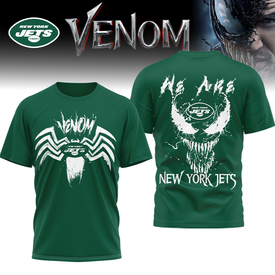 New York Jets | Premium NFL We Are Venom 3D Shirt NP - Image 3