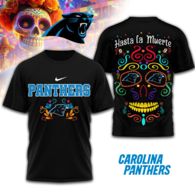 Carolina Panthers | Premium NFL Day of the Dead 3D Shirt TD