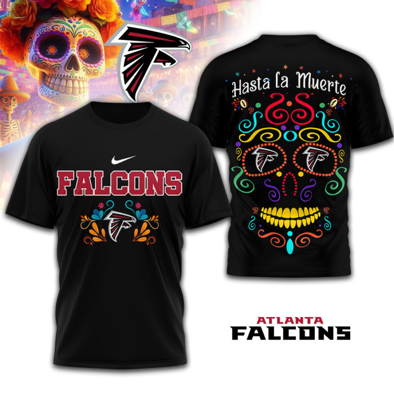 Atlanta Falcons | Premium NFL Day of the Dead 3D Shirt TD