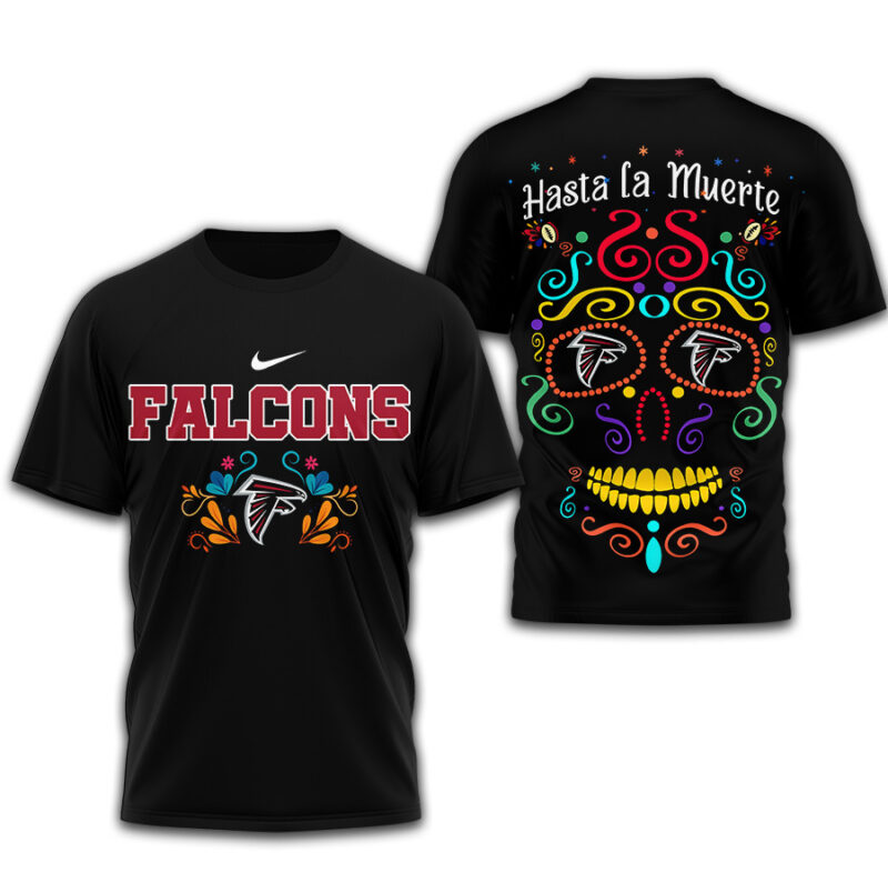 Atlanta Falcons | Premium NFL Day of the Dead 3D Shirt TD - Image 2
