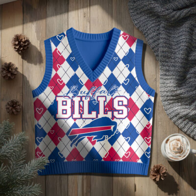Alternative view of Buffalo Bills | Premium NFL Argyle Knit Sweater Vest