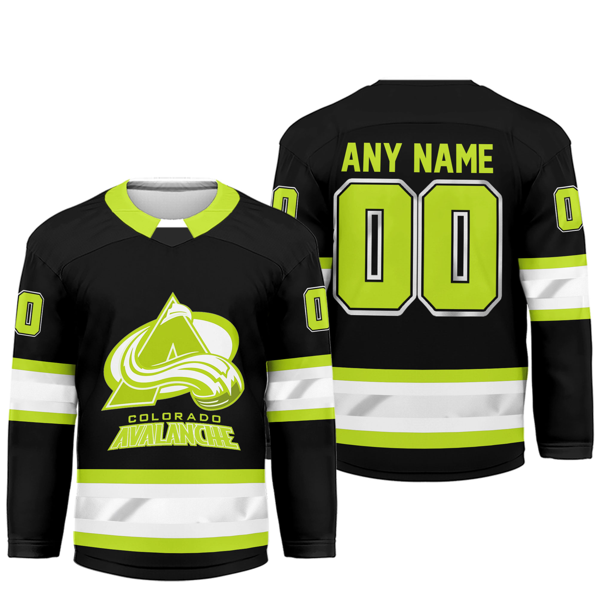 Colorado Avalanche | Premium NHL Hi-Vis Hockey Spirit Custom Name and Number Jersey - Image 2