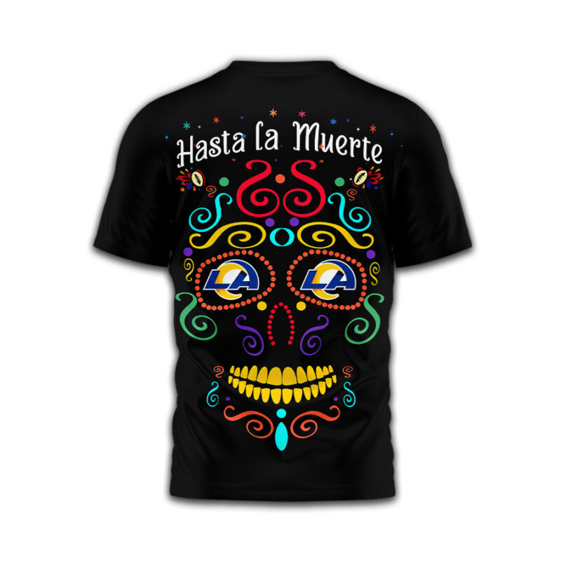 Los Angeles Rams | Premium NFL Day of the Dead 3D Shirt TD - Image 4