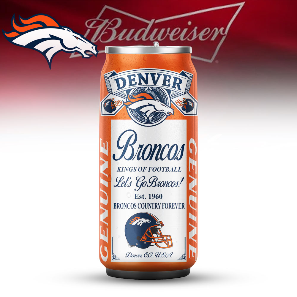 Denver Broncos | Premium NFL Budweiser Can Tumbler