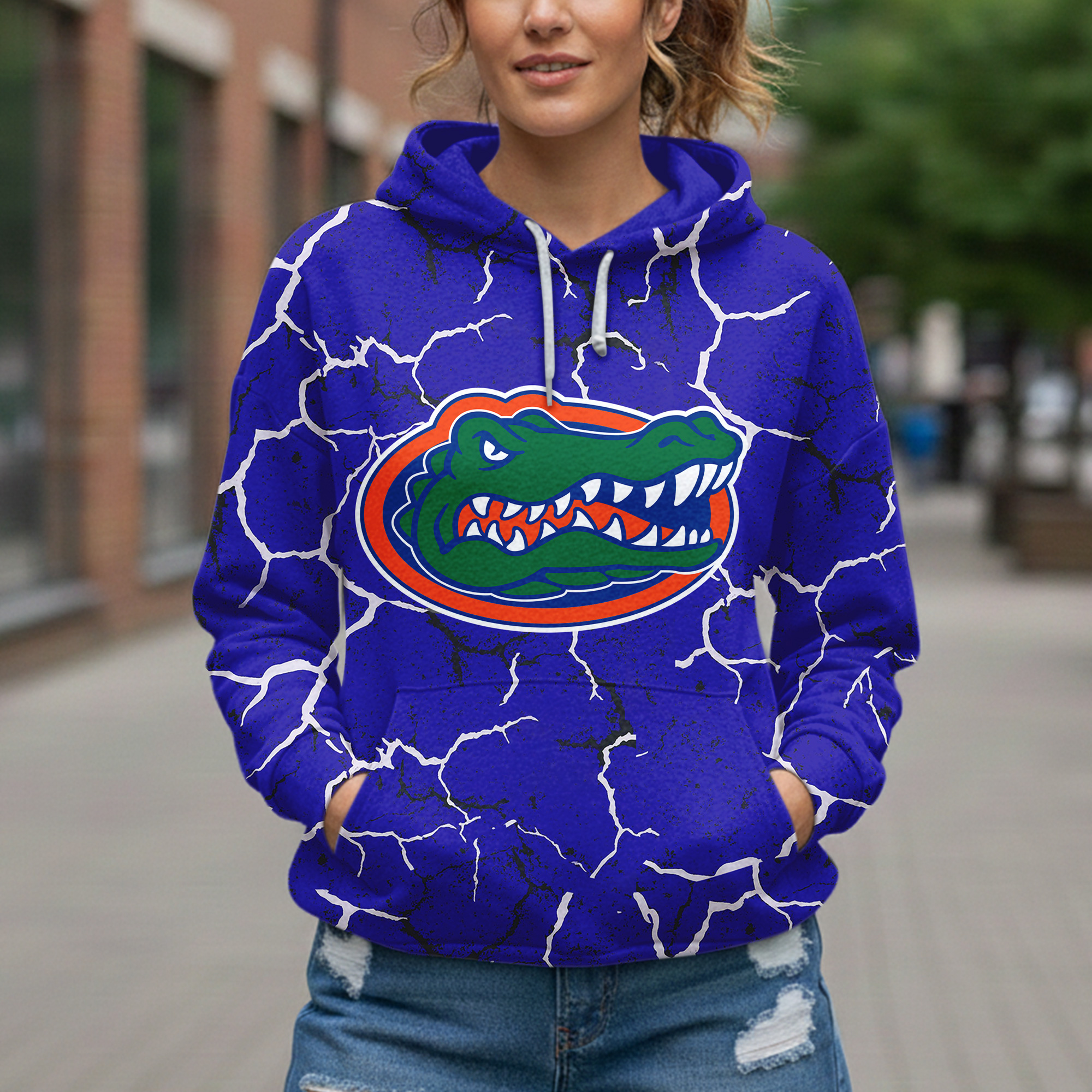 Florida Gators | Premium NCAA Messy Bun Game On 3D Hoodie - Image 3