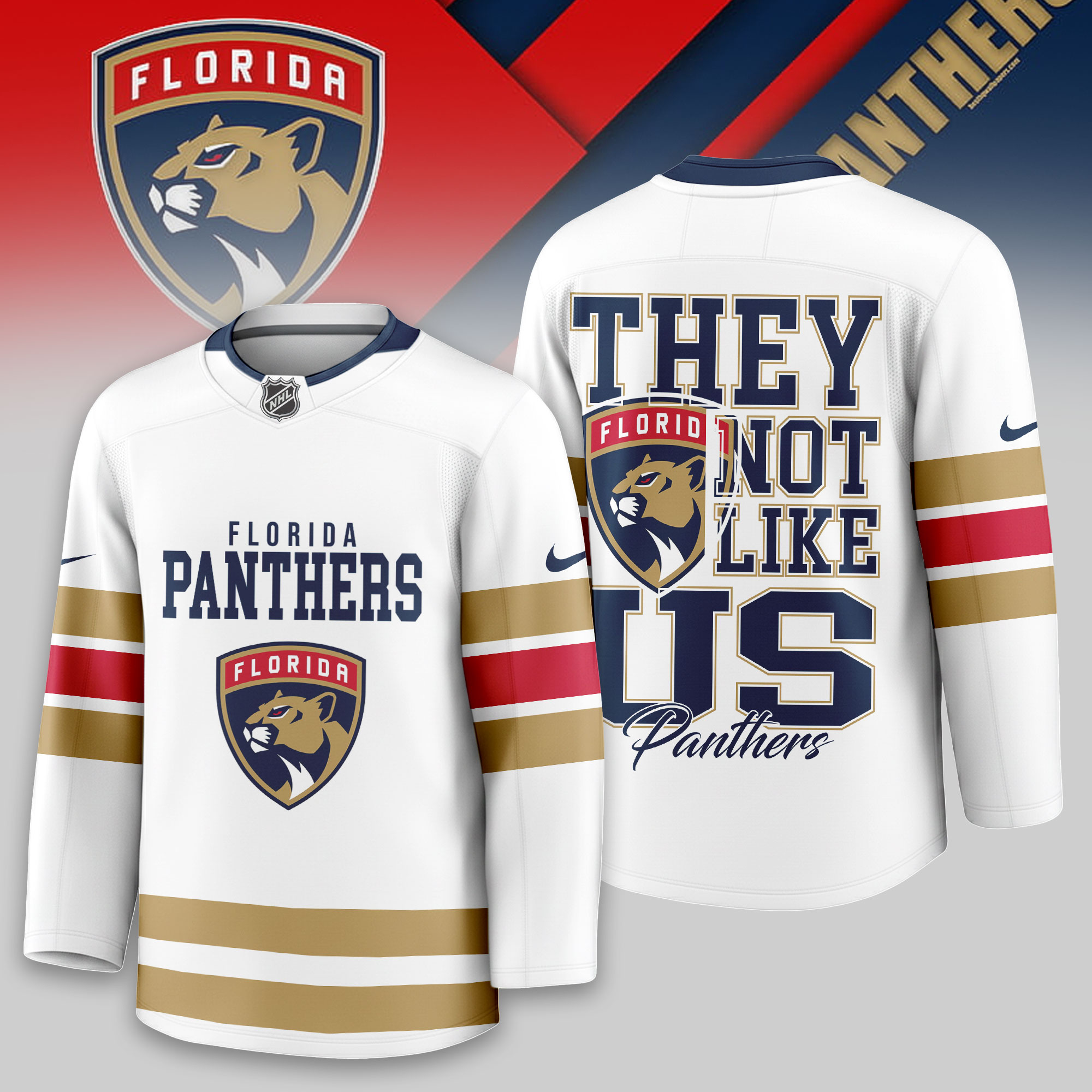 Florida Panthers | Premium NHL They Not Like Us Hockey Jersey