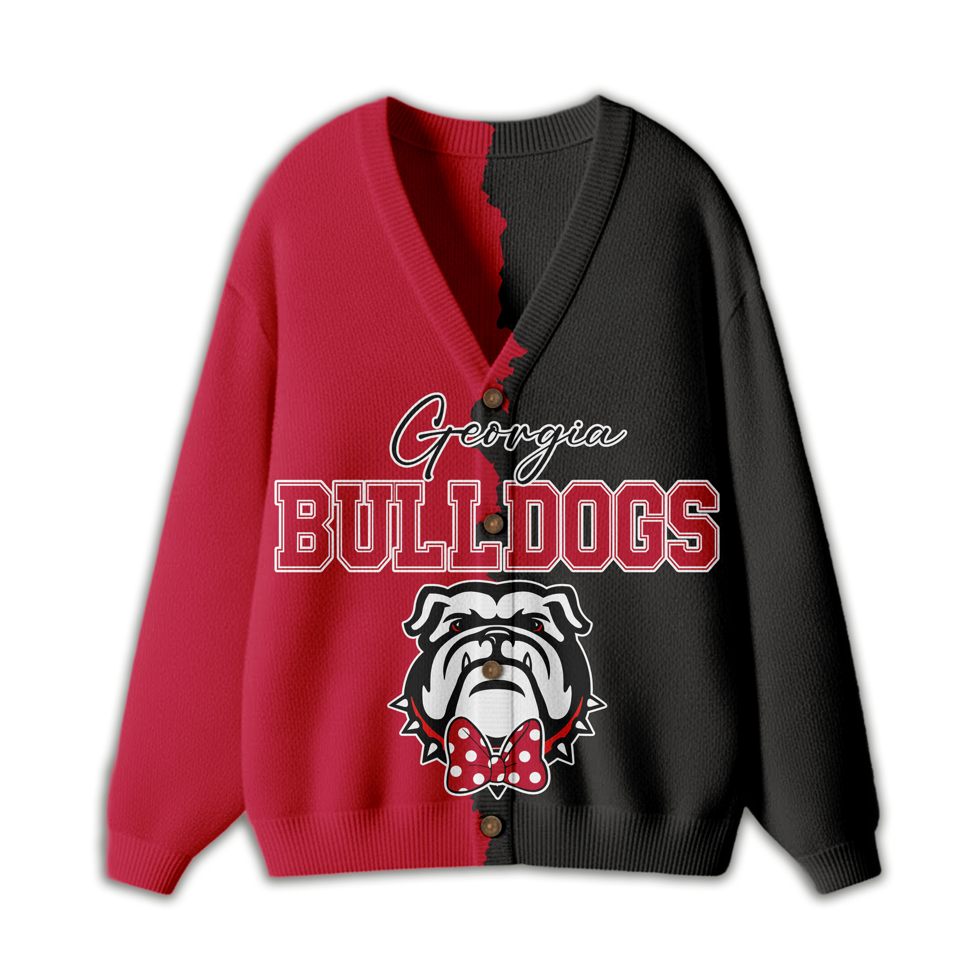 Georgia Bulldogs | Premium NCAA Minnie Mouse Cardigan - Image 3