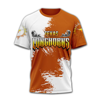 Alternative view of Texas Longhorns | Premium NCAA Slightly Stoopid 3D T-shirt