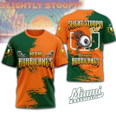 Miami Hurricanes | Premium NCAA Slightly Stoopid 3D T-shirt
