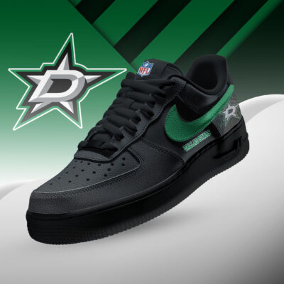 Dallas Stars | Premium NHL Teams Black AF1 Shoes