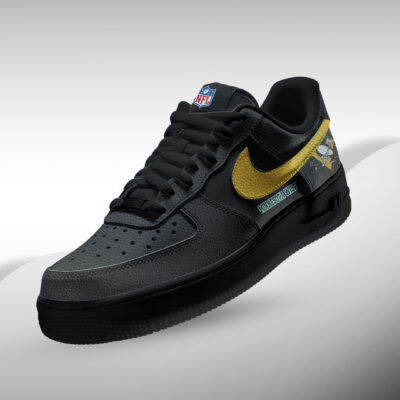 Alternative view of Pittsburgh Penguins | Premium NHL Teams Black AF1 Shoes