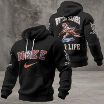 Alternative view of New York Islanders | Premium NHL For Life Waffle Hoodie