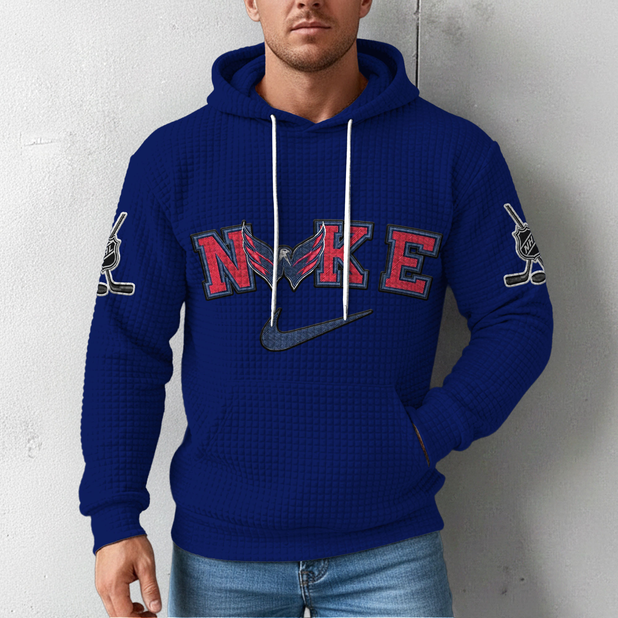 Washington Capitals | Premium NHL For Life Waffle Hoodie - Image 5
