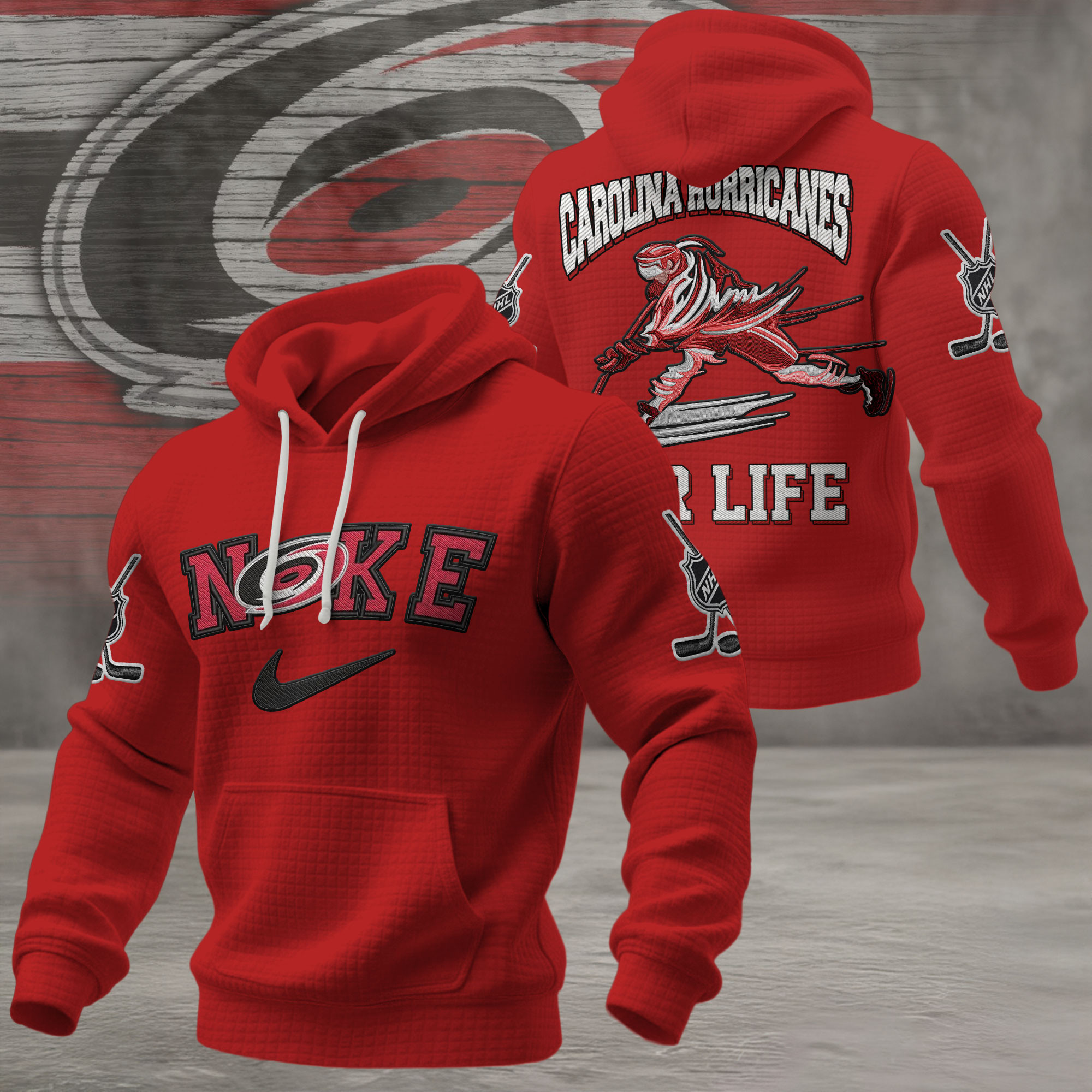 Carolina Hurricanes | Premium NHL For Life Waffle Hoodie