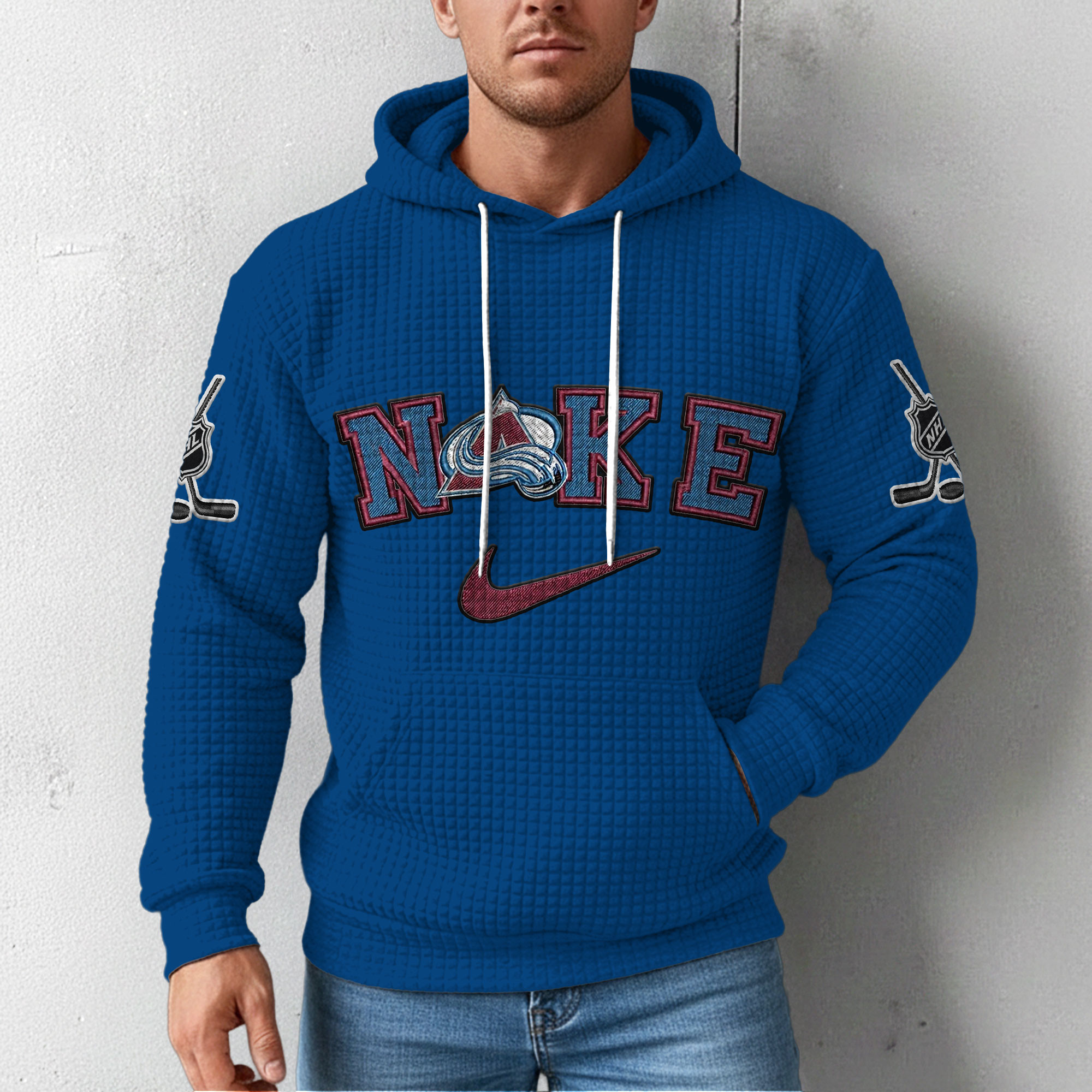 Colorado Avalanche | Premium NHL For Life Waffle Hoodie - Image 5