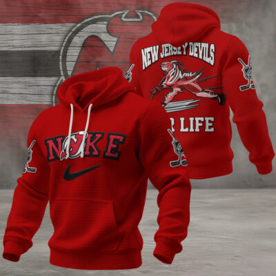 New Jersey Devils | Premium NHL For Life Waffle Hoodie