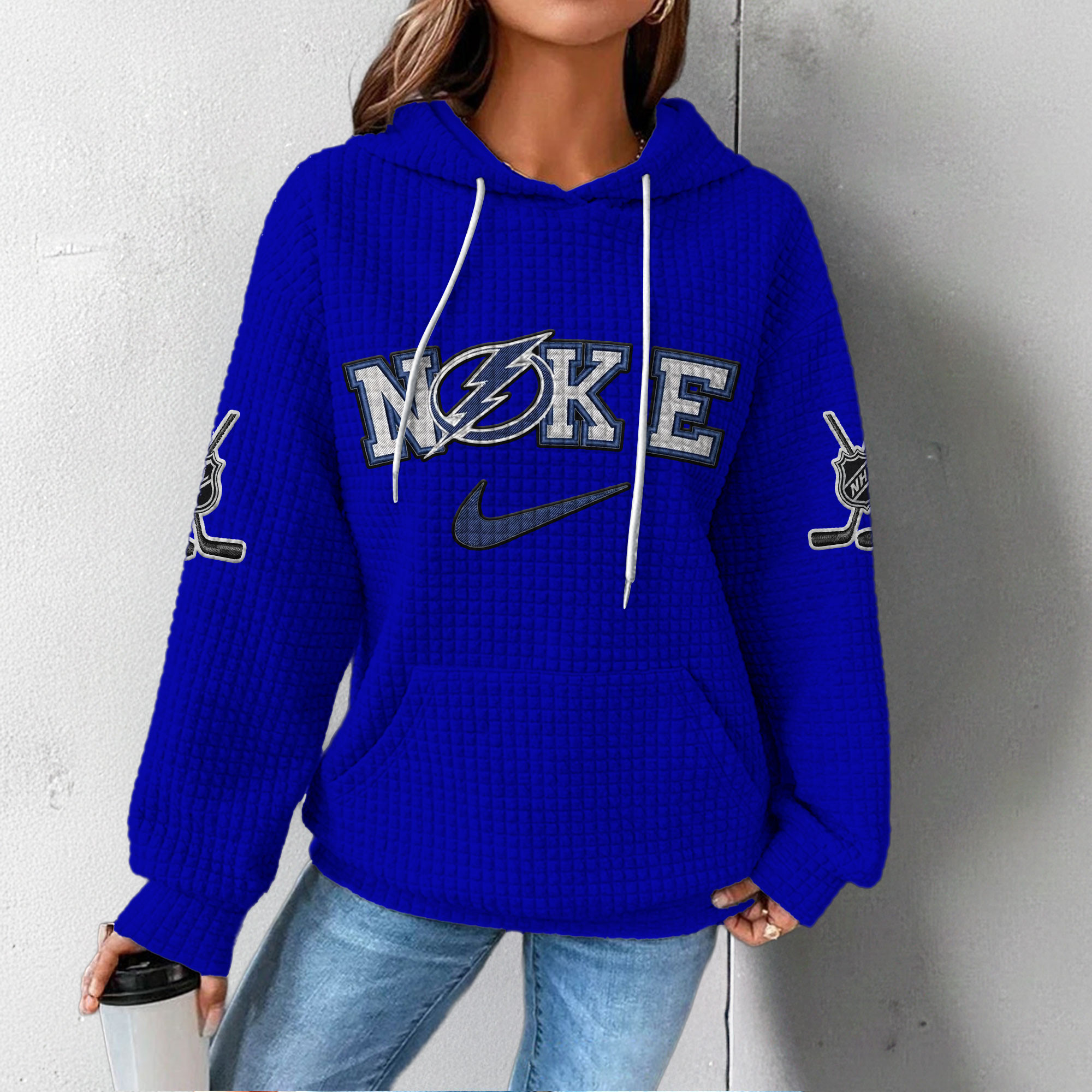 Tampa Bay Lightning | Premium NHL For Life Waffle Hoodie - Image 4