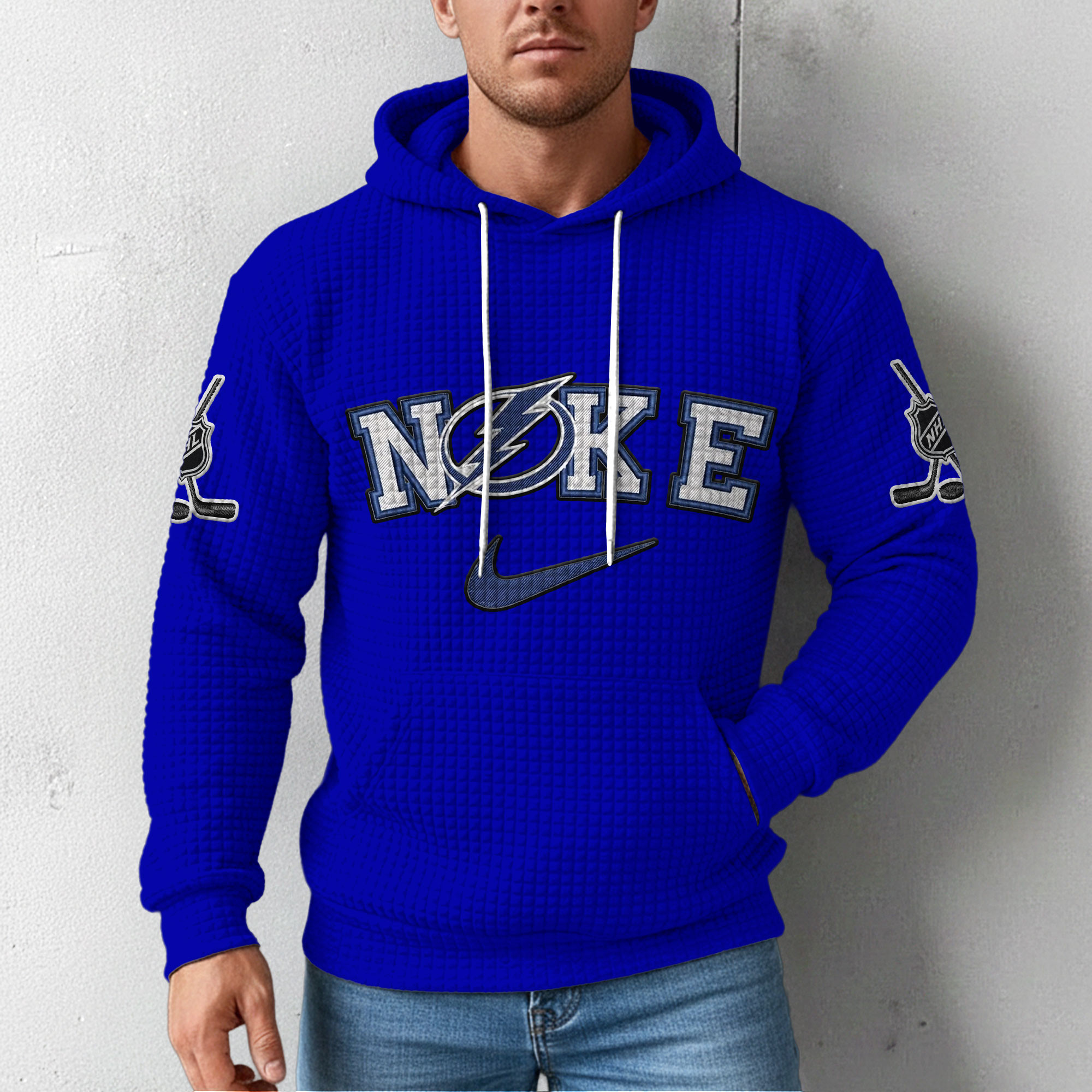 Tampa Bay Lightning | Premium NHL For Life Waffle Hoodie - Image 5