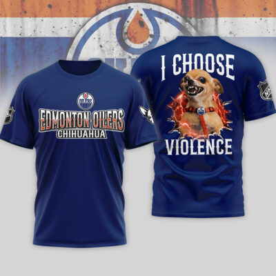 Edmonton Oilers | Premium NHL Chihuahua Violent 3D T-Shirt