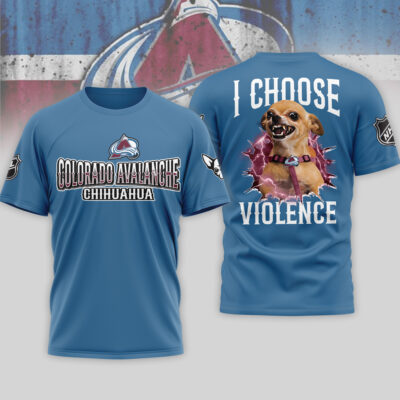 Colorado Avalanche | Premium NHL Chihuahua Violent 3D T-Shirt