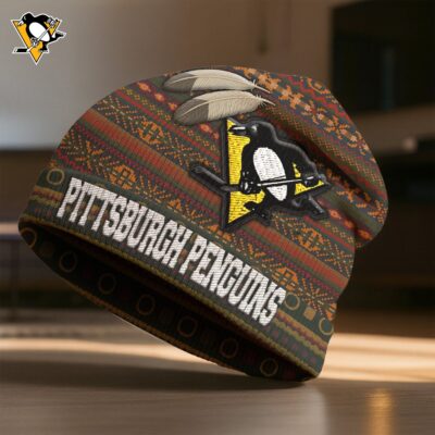 Pittsburgh Penguins | Premium NHL Feathered Beanie Hat