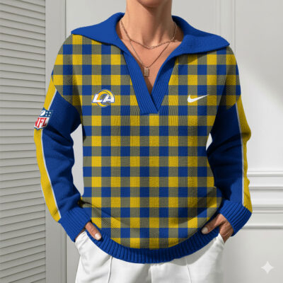 Alternative view of Los Angeles Rams | Premium NFL Heritage And Tradition Classic Knit Pullover