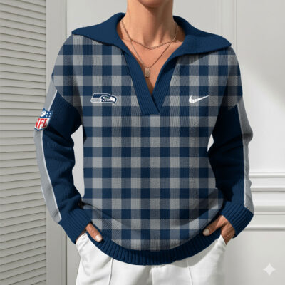 Alternative view of Seattle Seahawks | Premium NFL Heritage And Tradition Classic Knit Pullover