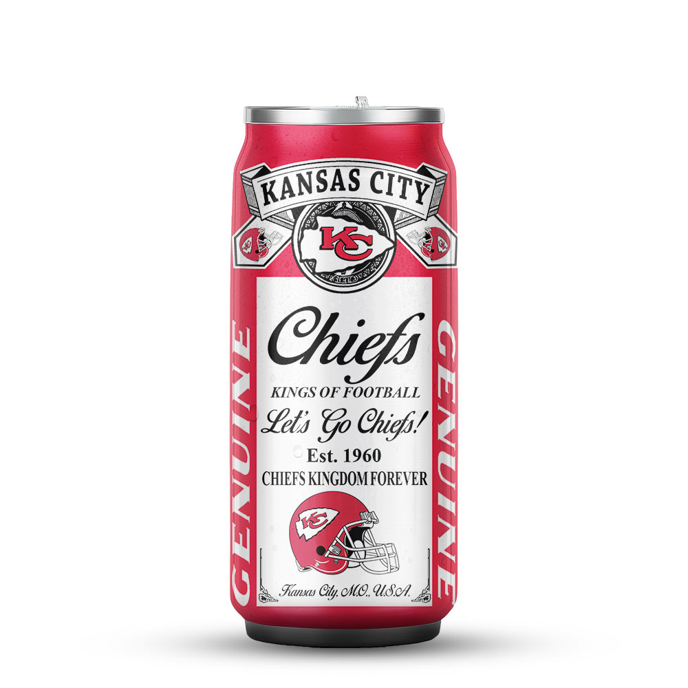 Kansas City Chiefs | Premium NFL Budweiser Can Tumbler - Image 2