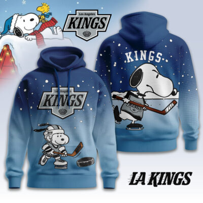 Los Angeles Kings | Premium NHL Snoopy Hockey 3D Waffle Hoodie TD