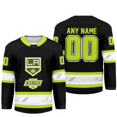 Alternative view of Los Angeles Kings | Premium NHL Hi-Vis Hockey Spirit Custom Name and Number Jersey