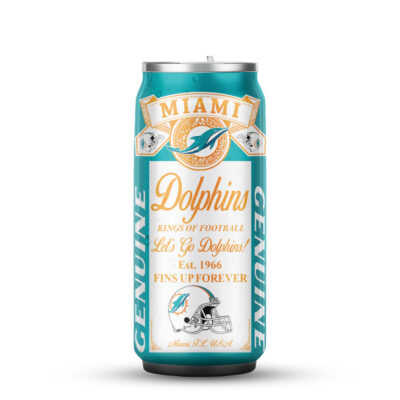 Alternative view of Miami Dolphins | Premium NFL Budweiser Can Tumbler