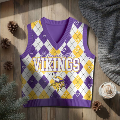 Alternative view of Minnesota Vikings | Premium NFL Argyle Knit Sweater Vest