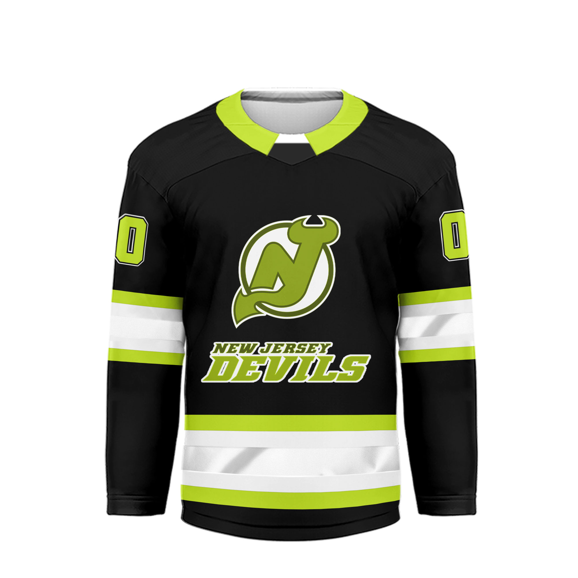 New Jersey Devils | Premium NHL Hi-Vis Hockey Spirit Custom Name and Number Jersey - Image 3