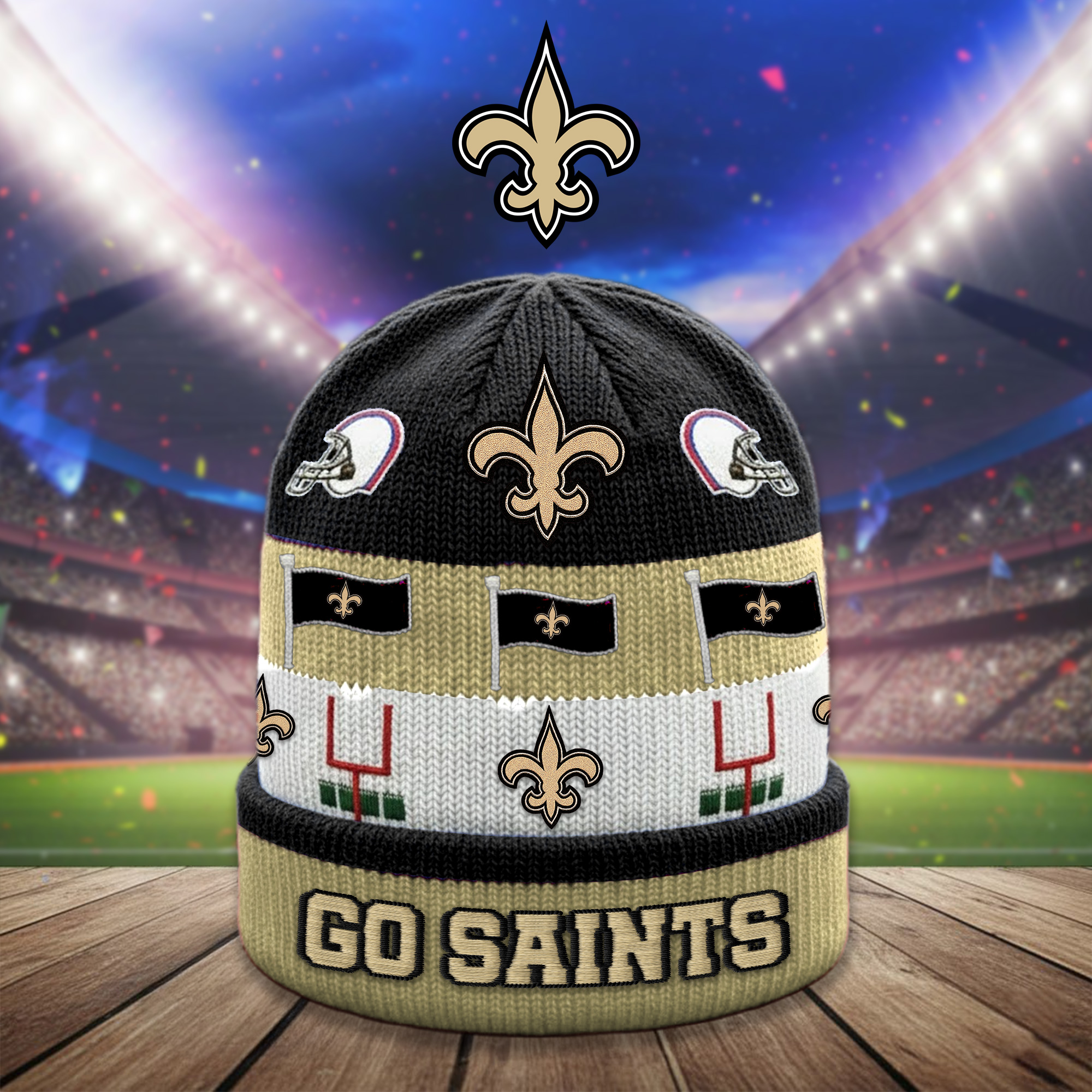 New Orleans Saints | Premium NFL Game Day Fan Beanie Beanie Hat