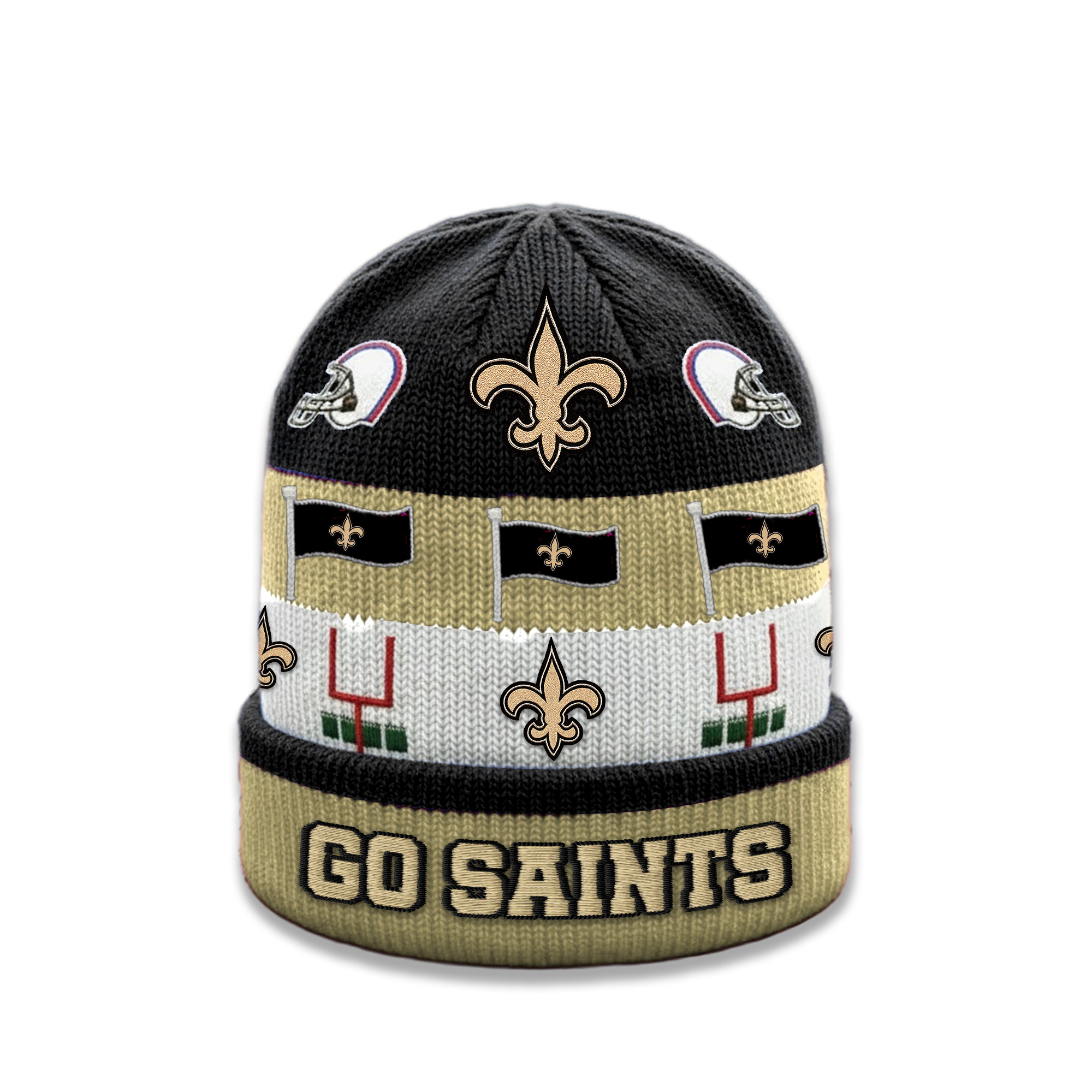 New Orleans Saints | Premium NFL Game Day Fan Beanie Beanie Hat - Image 2