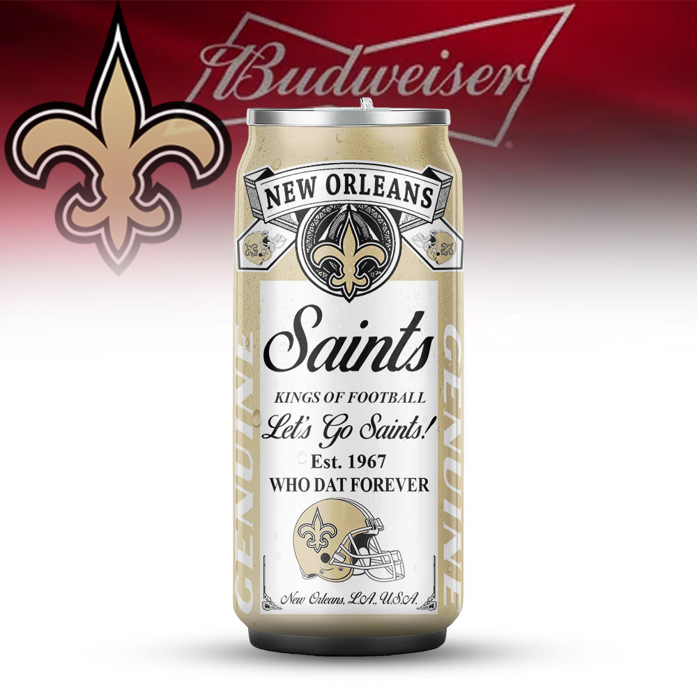 New Orleans Saints | Premium NFL Budweiser Can Tumbler