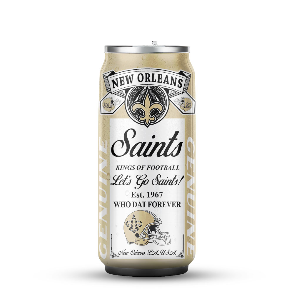 New Orleans Saints | Premium NFL Budweiser Can Tumbler - Image 2