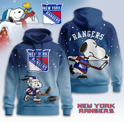 New York Rangers | Premium NHL Snoopy Hockey 3D Waffle Hoodie TD