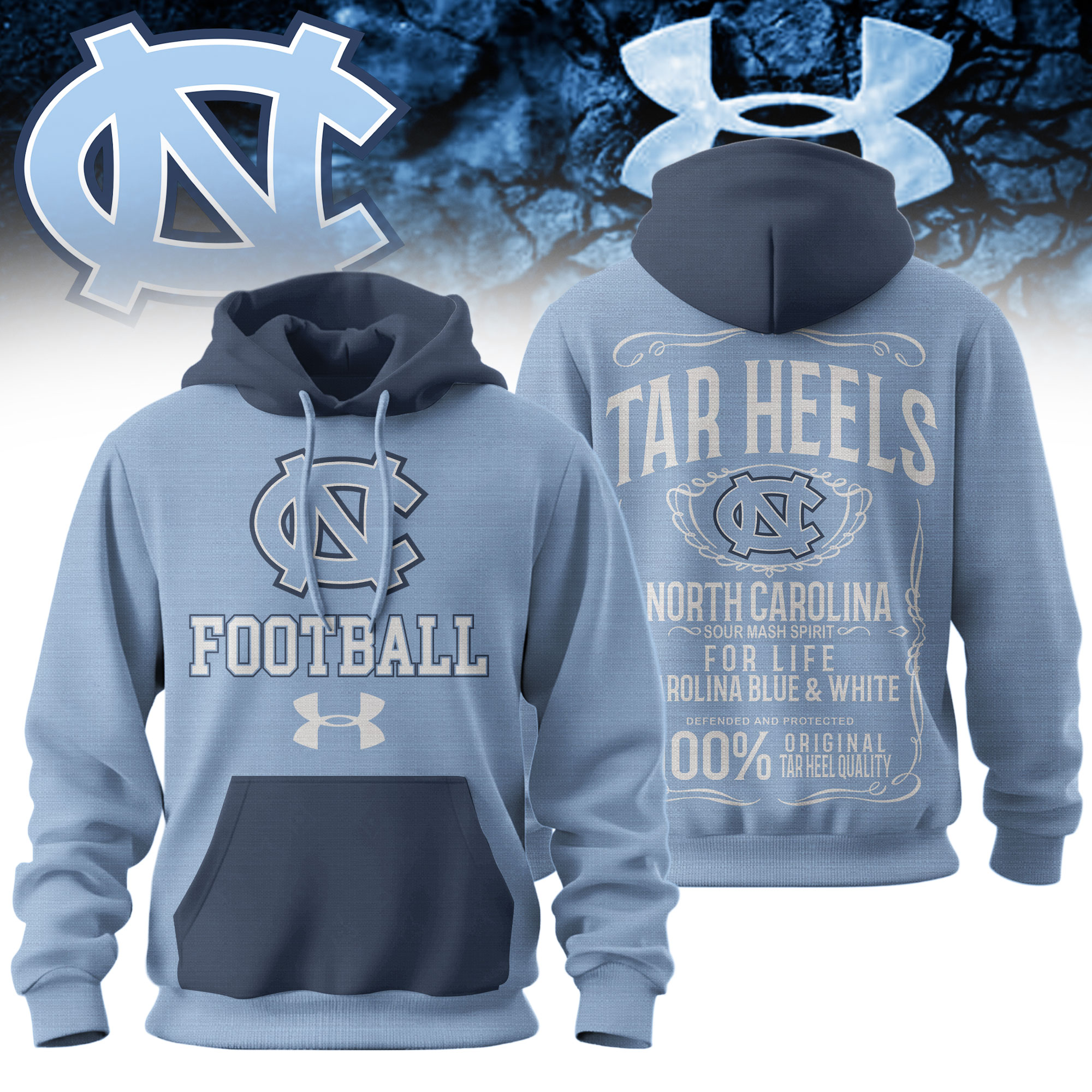 North Carolina Tar Heels | Premium NCAA College Football Under Amour Hoodie