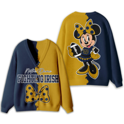Alternative view of Notre Dame Fighting Irish | Premium NCAA Minnie Mouse Cardigan