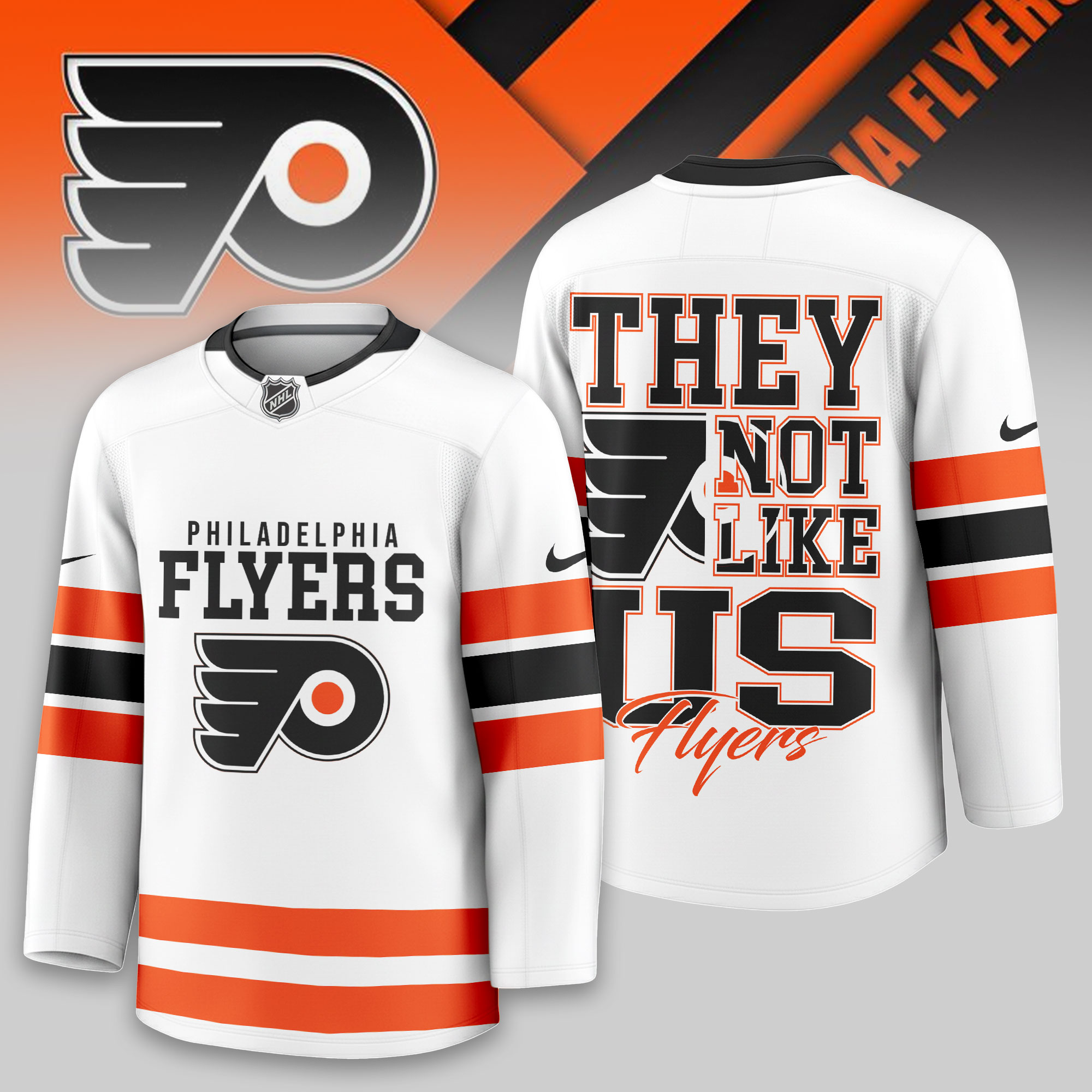 Philadelphia Flyers | Premium NHL They Not Like Us Hockey Jersey