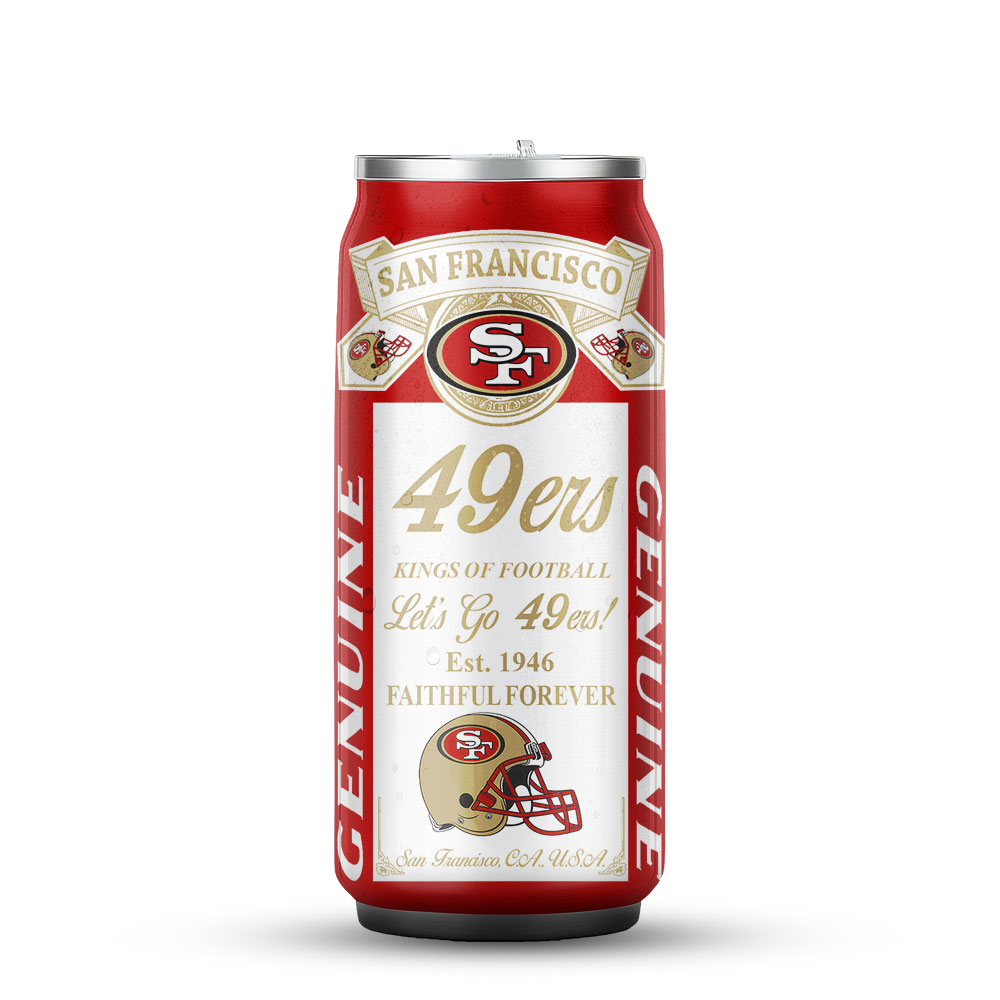 San Francisco 49ers | Premium NFL Budweiser Can Tumbler - Image 2