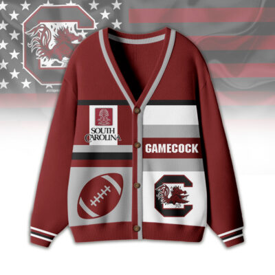 South Carolina Gamecocks | Premium NCAA Game Day Striped Knit Cardigan