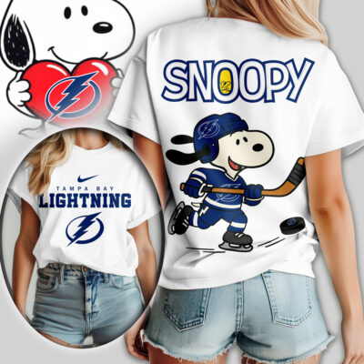 Tampa Bay Lightning | Premium NHL Snoopy Hockey Women Shirt